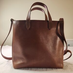 Madewell Brown Leather Tote Bag